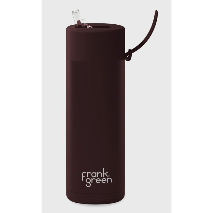 Frank Green 595mL Stainless Steel Ceramic Reusable Bottle with Straw Lid