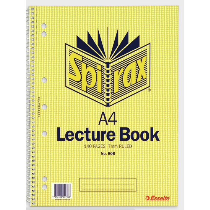Spirax 906 Lecture Book A4 140 Page