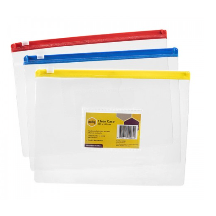 Marbig Clear Case A5 235X185mm Assorted