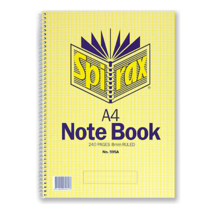 Spirax 595A Notebook A4 240 Page