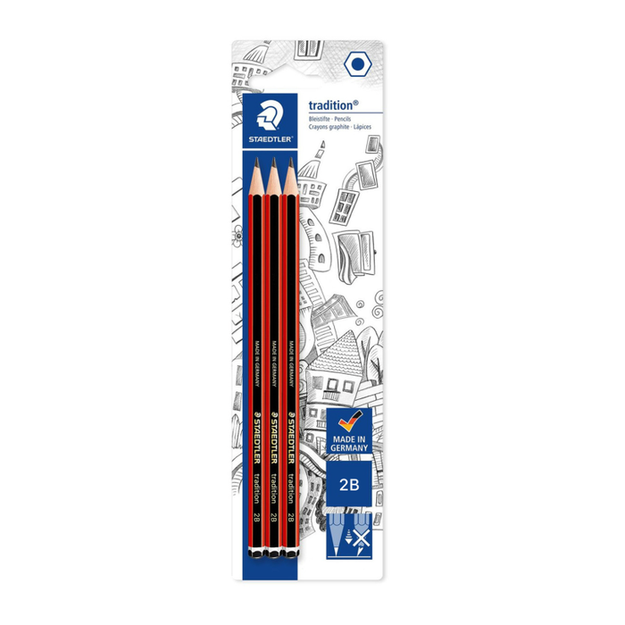 Staedtler Traditional Pencils 2B (Assorted Pack)