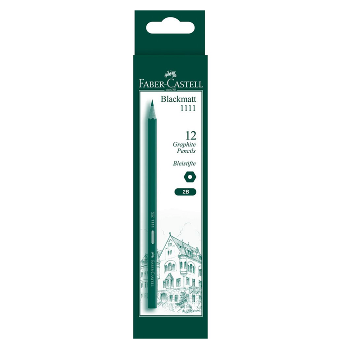 Faber-Castell 1111 Graphite Pencils 2B 12 Pack