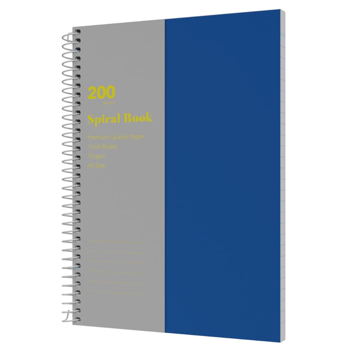 Collins School Essentials - Spiral Book, A5 - Blue