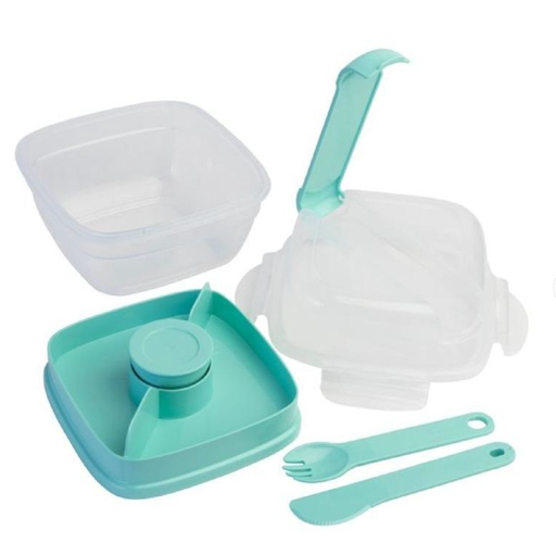 LocknLock TO-GO 2 in 1 Salad Container 950ml