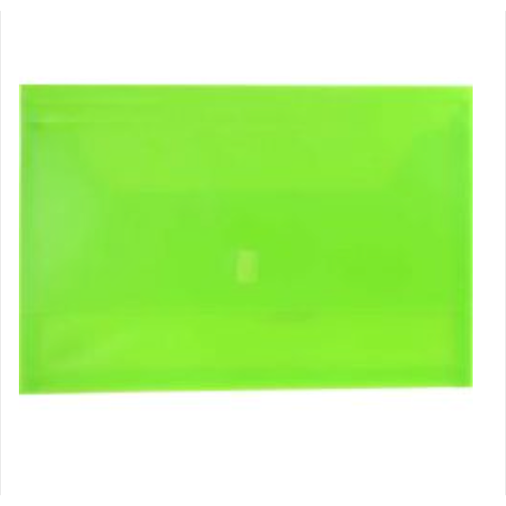 Osmer Plastic A4 Document Wallet- Foolscap Assorted Colours