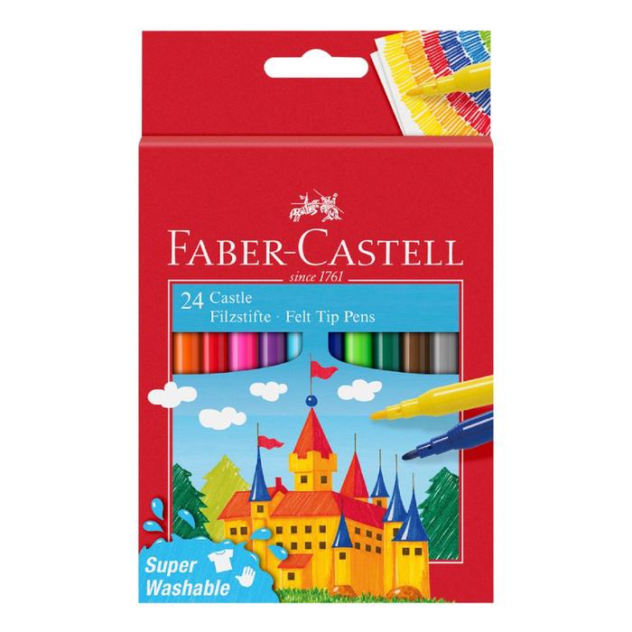Faber Castell 24 Pack Felt Tip Pen Markers