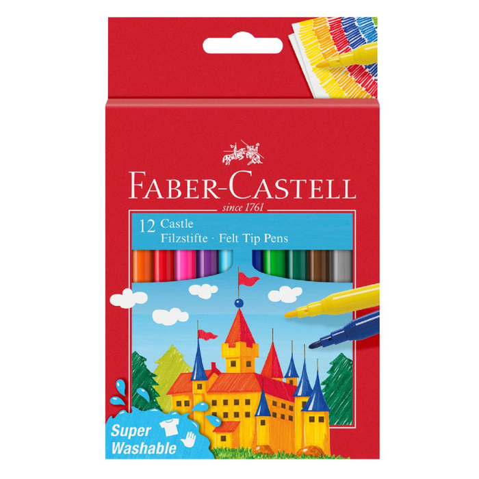 Faber Castell 12 Pack Castle Felt Tip Pen