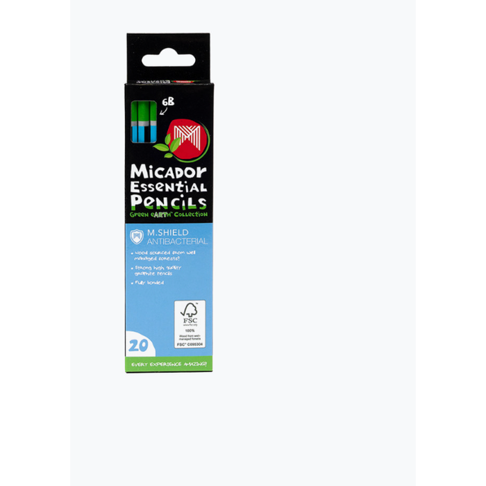 Micador Essential Pencils 6B-  20pk