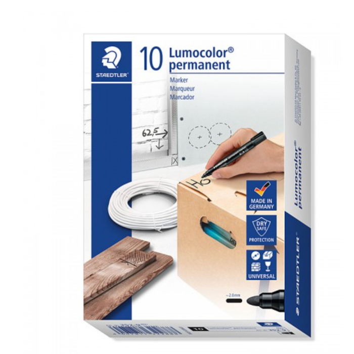 Staedtler Lumocolor Permanent Bullet Marker 10