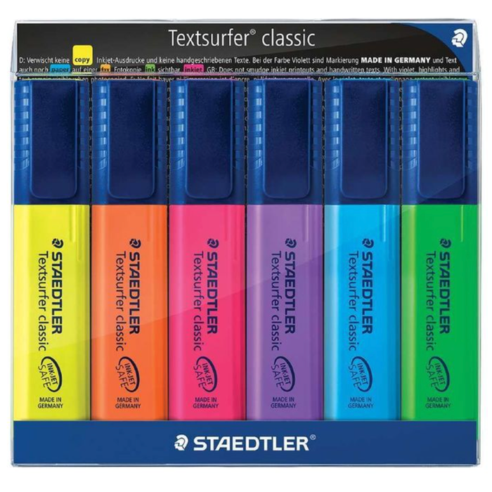 Staedtler Textsurfer Classic Highlighters 6 Pack