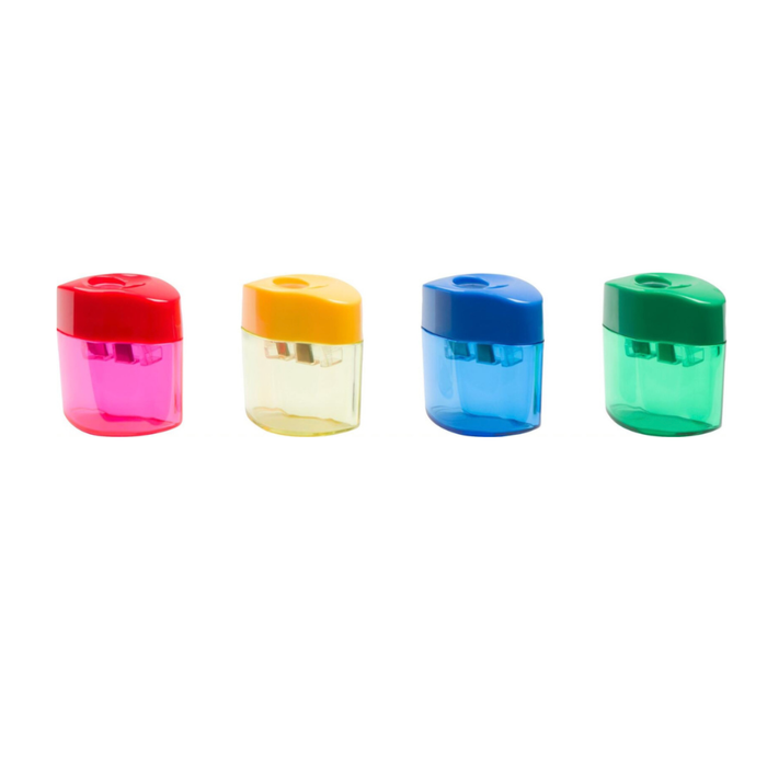 Faber-Castell Double Hole Wave Sharpener - Assorted Colours