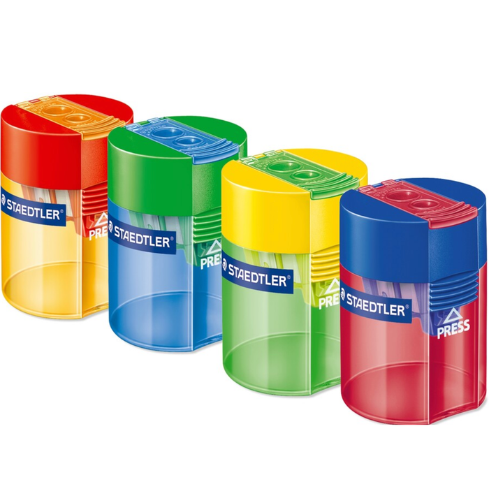 Staedtler Double Hole Sharpener (Assorted Colours) - Each