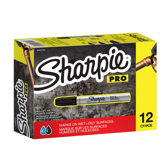 Sharpie Pro Permanent Marker Bullet Point 12 Pack