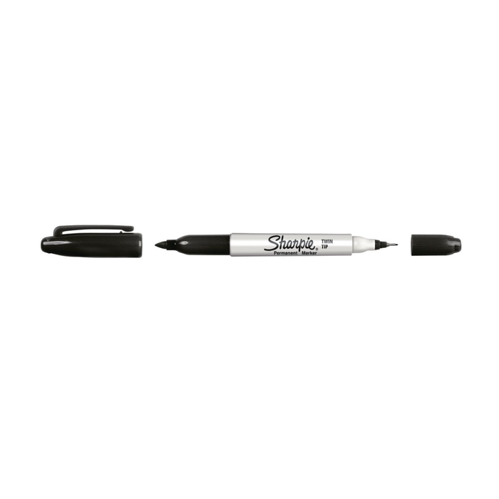 Sharpie Twin Tip Permanent Marker 12 Pack Black