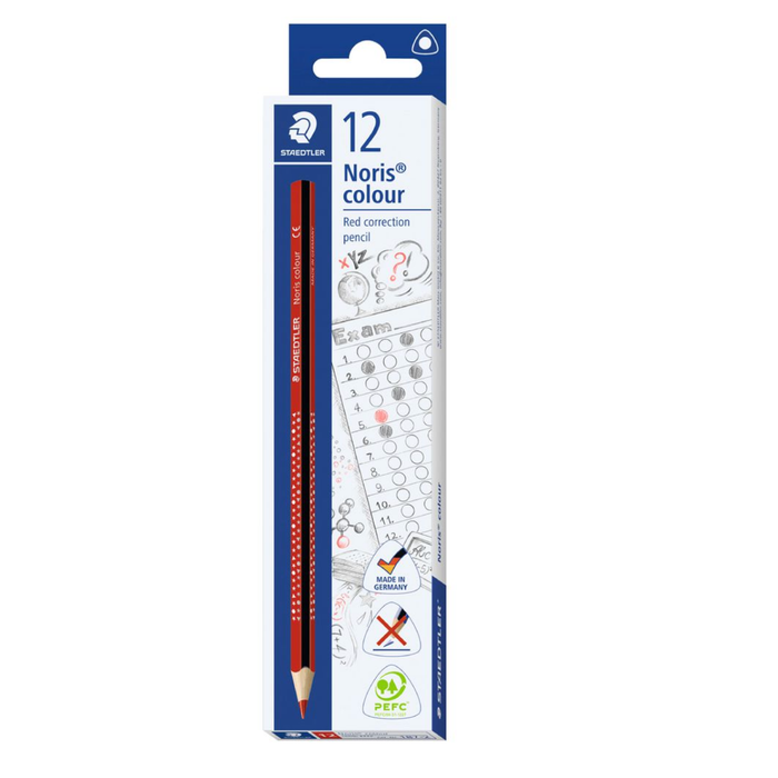 Staedtler 12 Noris Red Correction Pencils