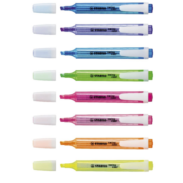 Stabilo Swing Cool Highlighter Pack 8 Assorted