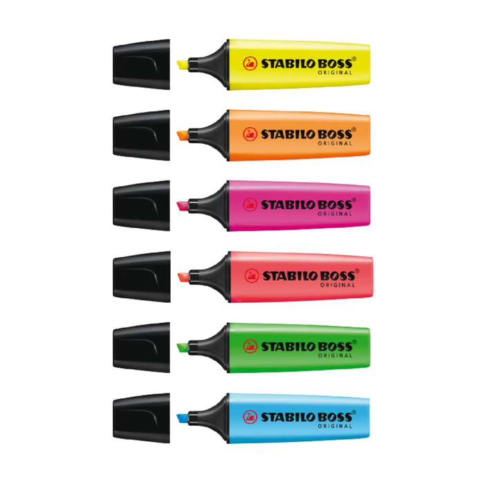 Stabilo Boss Highlighter Pack 6 Assorted