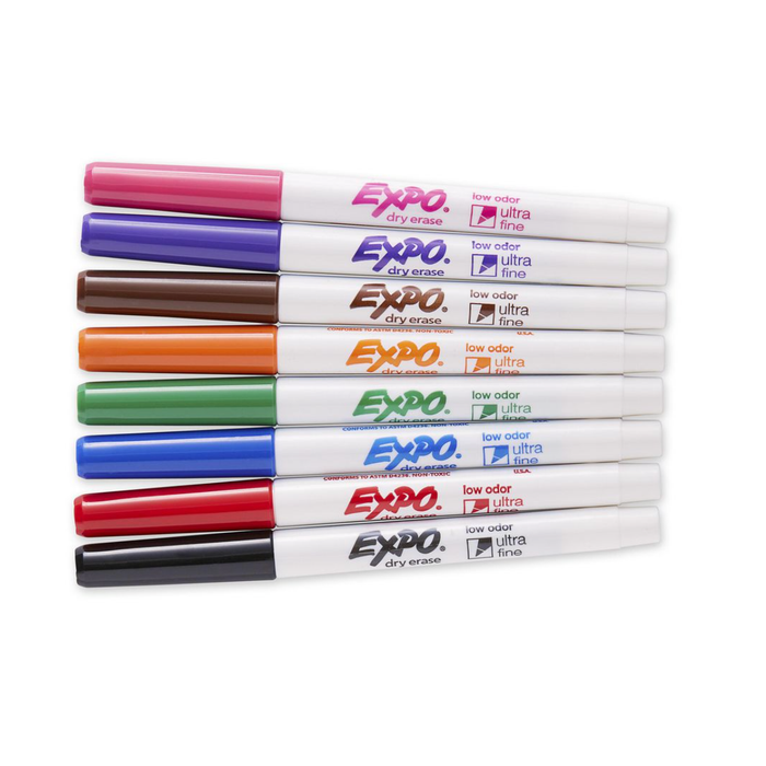 Expo Ultra Fine Whiteboard Markers 8 Pack