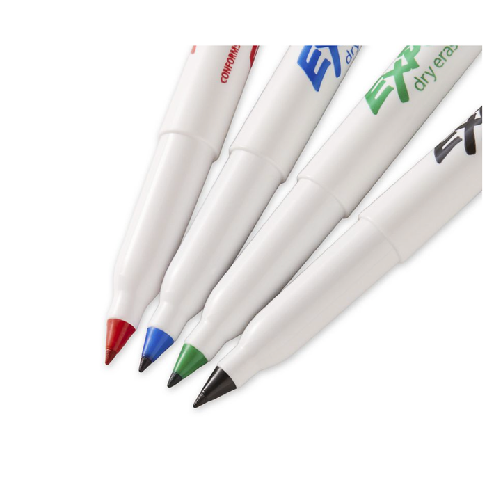 Expo Ultra Fine Whiteboard Markers 4 Pack Assorted