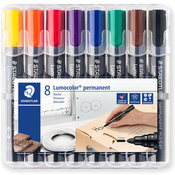 Staedtler Lumocolor Permanent Marker Set - 8 Pack