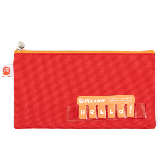 Micador Name Pencil Case - 235 X 130mm (Assorted Colours)
