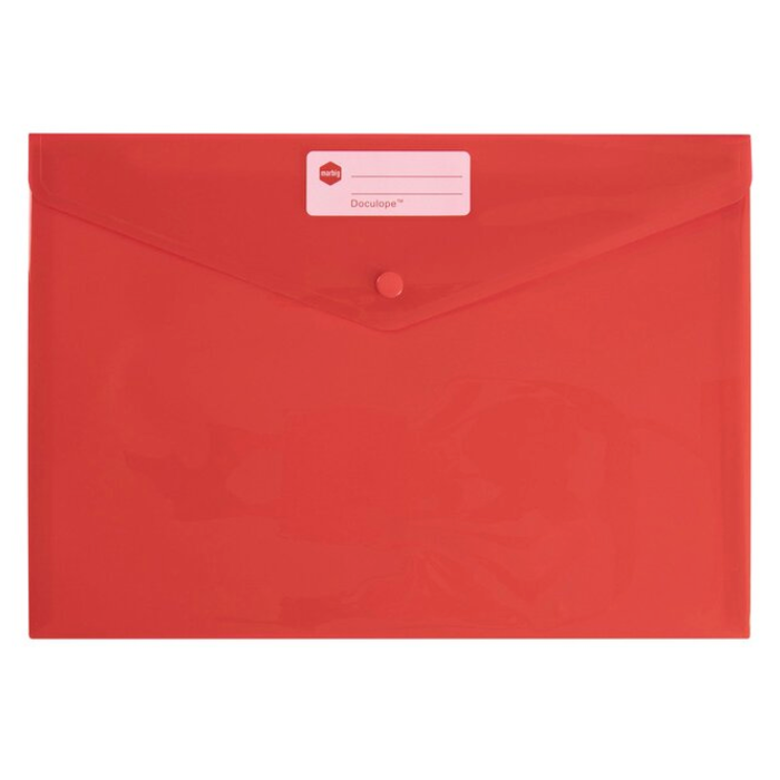 MARBIG DOCULOPE DOCUMENT WALLET A4 (Assorted Colours)