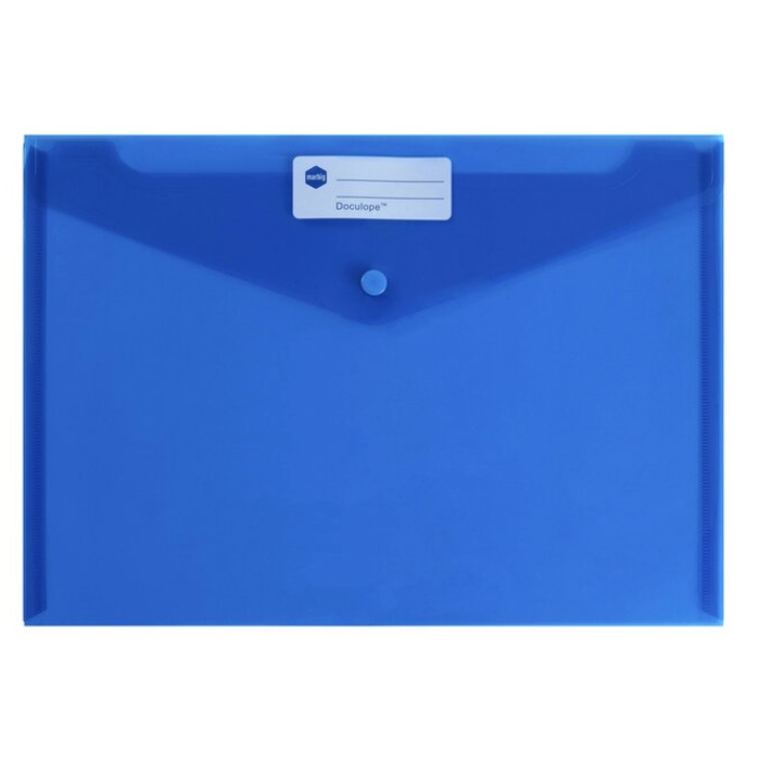 MARBIG DOCULOPE DOCUMENT WALLET A4 (Assorted Colours)