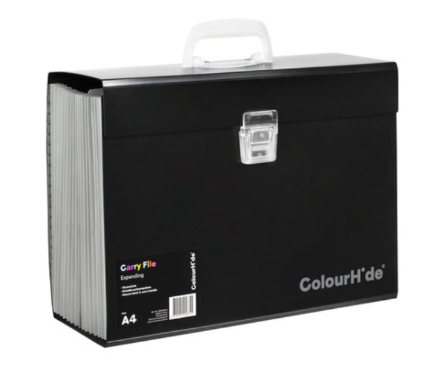 COLOURHIDE EXPANDING FILE PP CARRY FILE
