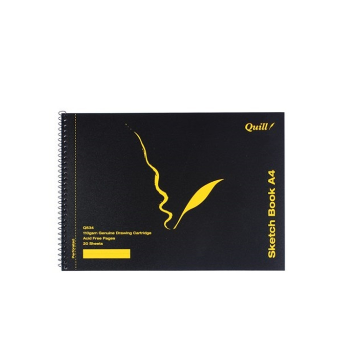 Quill Sketch Book Short Bound 110GSM A4 20 Sheets