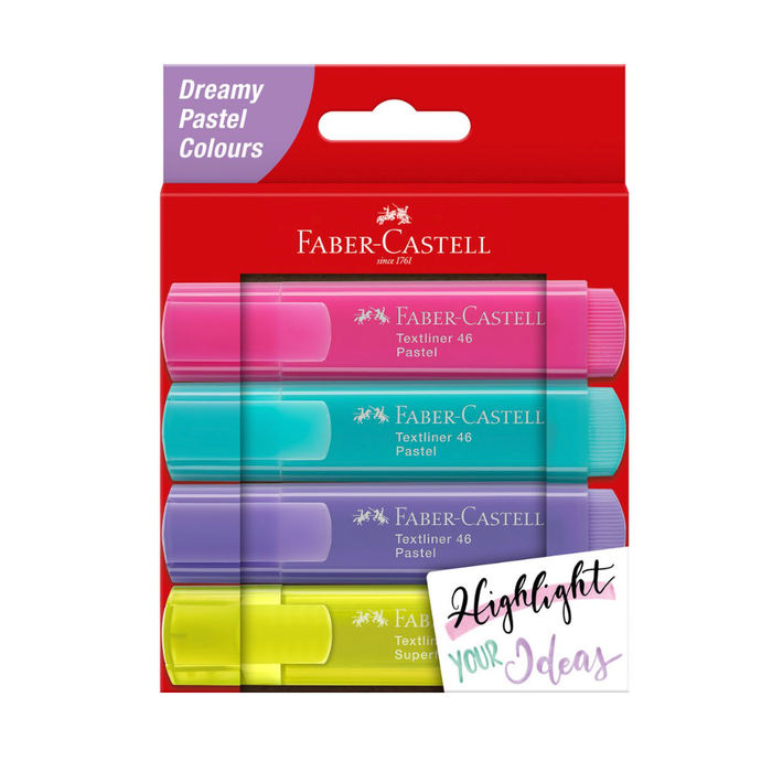 Faber-Castell Dreamy Pastel Highlighters - 4 pack