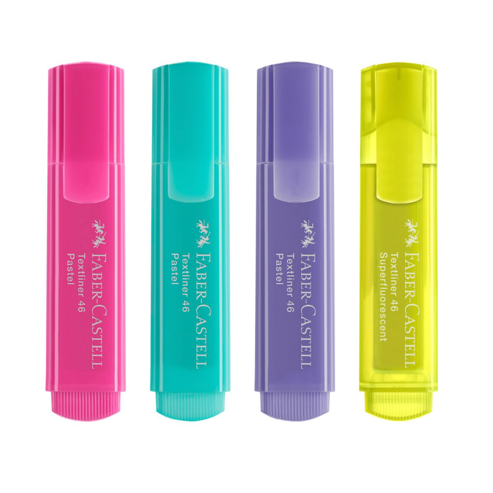 Faber-Castell Dreamy Pastel Highlighters - 4 pack