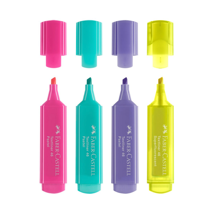 Faber-Castell Dreamy Pastel Highlighters - 4 pack