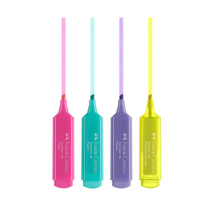Faber-Castell Dreamy Pastel Highlighters - 4 pack