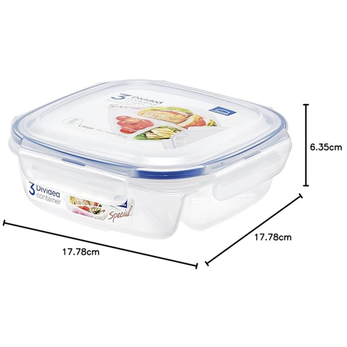 LocknLock 3 Divided Container Small 750ml