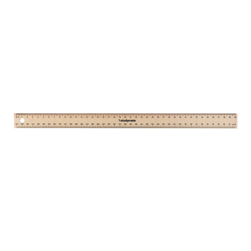 Studymate 40cm Wooden Ruler