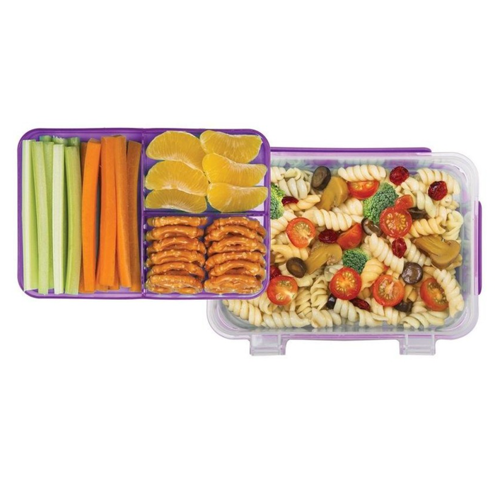 Snap Lock 2pc Divided Bento Lunch Box - 946ml
