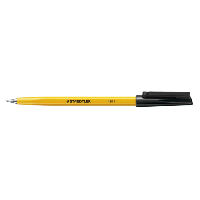 Staedtler Ballpoint Pen 430F 0.7mm Black - 10 Pack