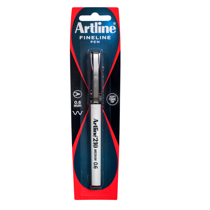 Artline 210 Fineliner 0.6mm Black