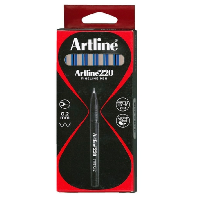 Artline 220 Fineliner 0.2mm Blue