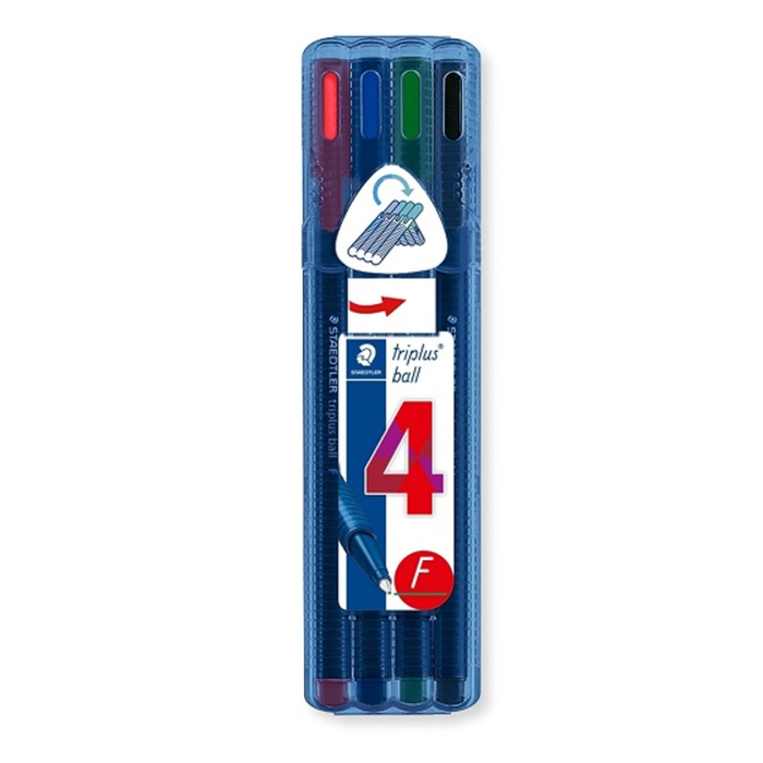 Staedtler Triplus Ballpoint 0.7mm F 4 Pack
