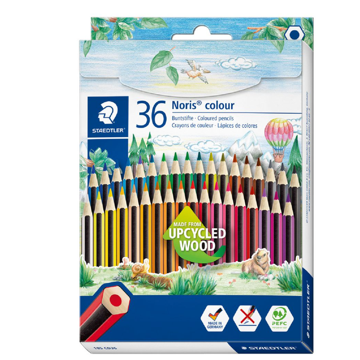 Staedtler 36 Noris Coloured Pencils Hexagon Shape