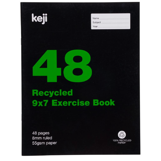 Keji 48 Page 9x7 Exercise Book 8mm Ruled