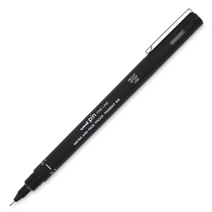 Uni Pin Fine Liner Pen - 0.1 mm Black