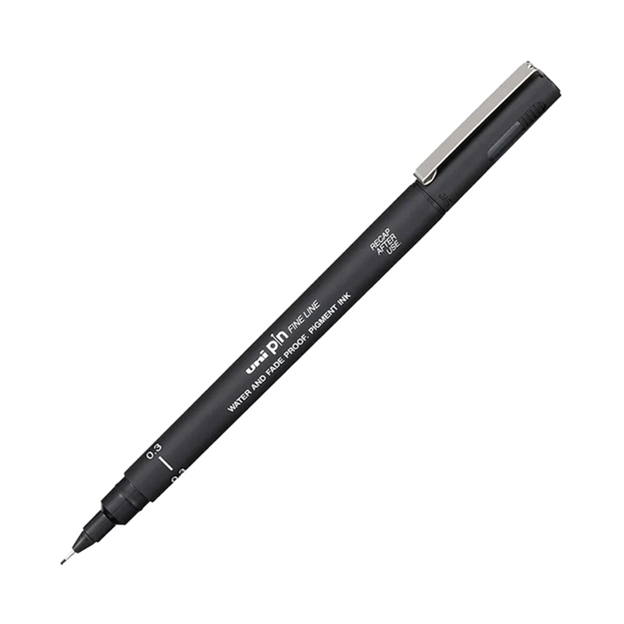 Uni Pin Fine Liner Pen - 0.3 mm Black
