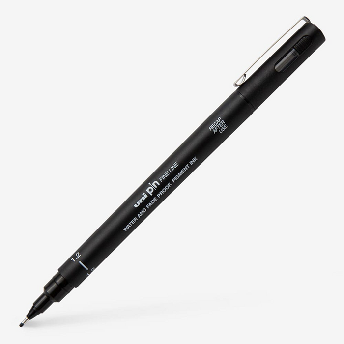 Uni Pin Fine Liner Pen - 1.2 mm Black