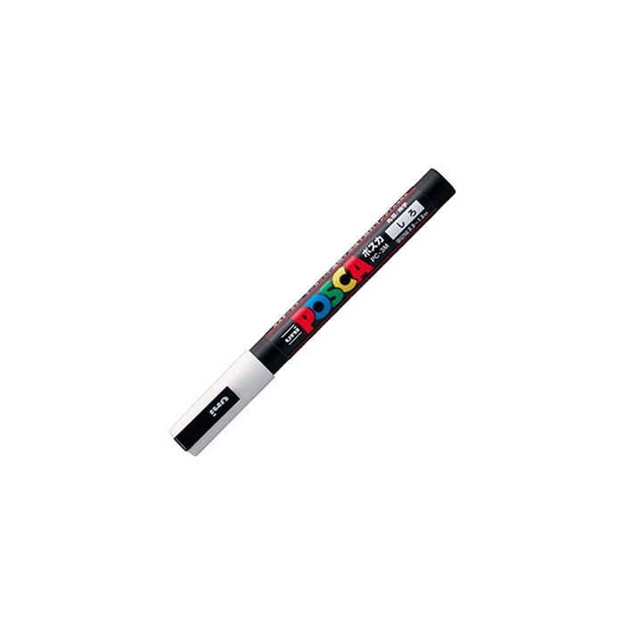 Uni Posca Paint Marker Fine Bullet Shaped 0.9-1.3mm -  White