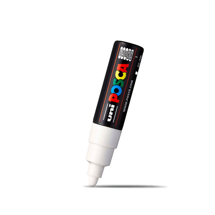 Uni Posca Paint Marker Bold Bullet Tip 4.5-5.5mm - White