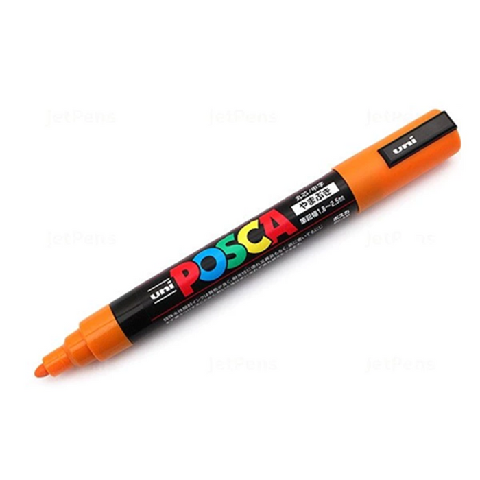 Uni Posca Paint Marker Medium Bullet Shaped 1.8-2.5mm - Bright Yellow