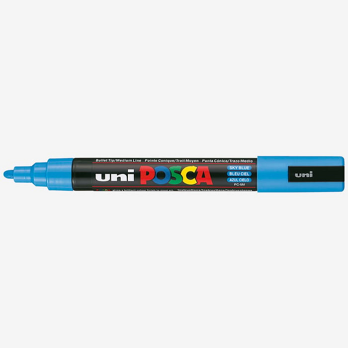 Uni Posca Paint Marker Medium Bullet Shaped 1.8-2.5mm - Sky Blue