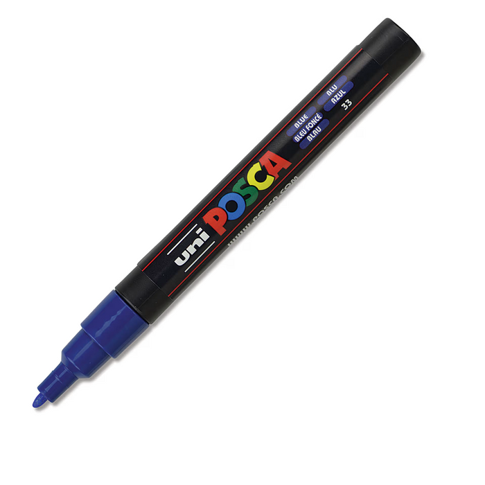 Uni Posca Paint Marker Fine Bullet Shaped 0.9-1.3mm- Blue